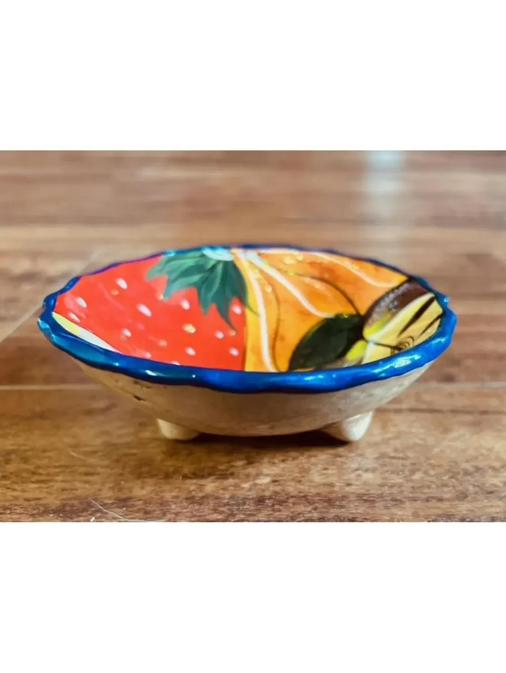 Hand-Painted Ceramic Fruit-Themed Small Bowl